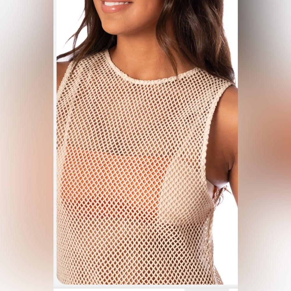 NWT Maaji Marsella Long Dress Coverup in Sand. Size S/M. - Picture 3 of 8